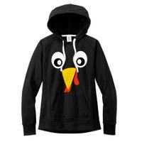 Turkey Face Pilgrim Shirt Thanksgiving Costume Women's Fleece Hoodie