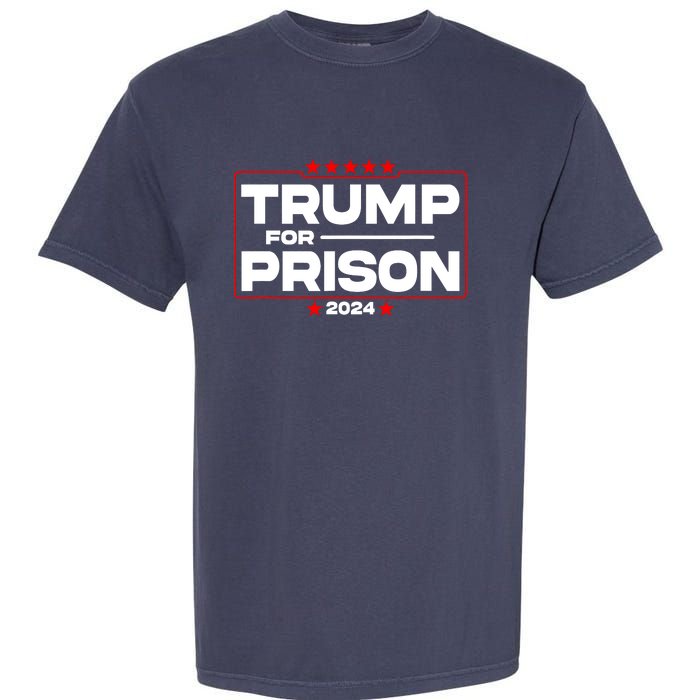 Trump For Prison 2024 Support Trump 4th Of July Garment-Dyed Heavyweight T-Shirt