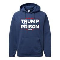 Trump For Prison 2024 Support Trump 4th Of July Performance Fleece Hoodie