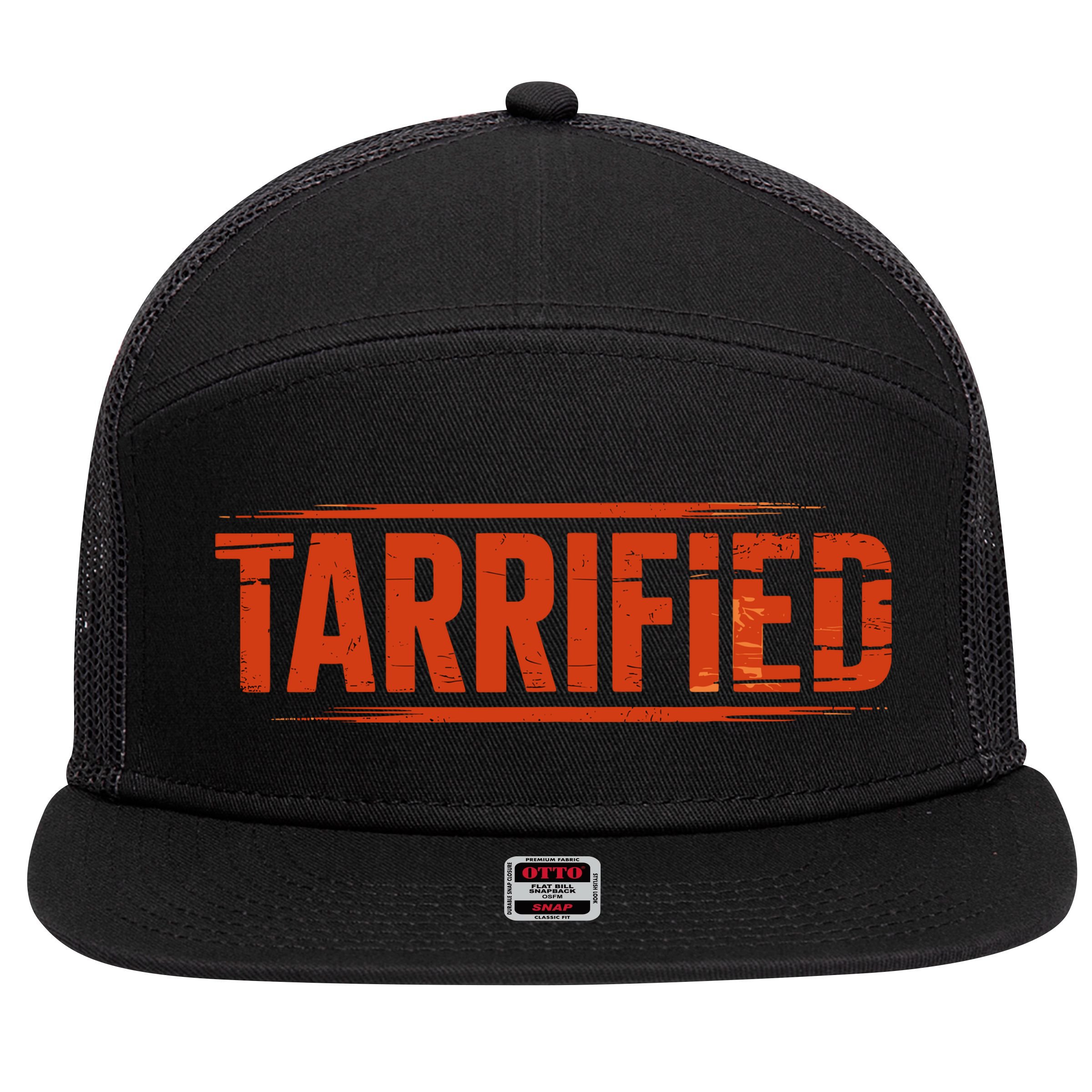 Tarrified Funny Political 7 Panel Mesh Trucker Snapback Hat