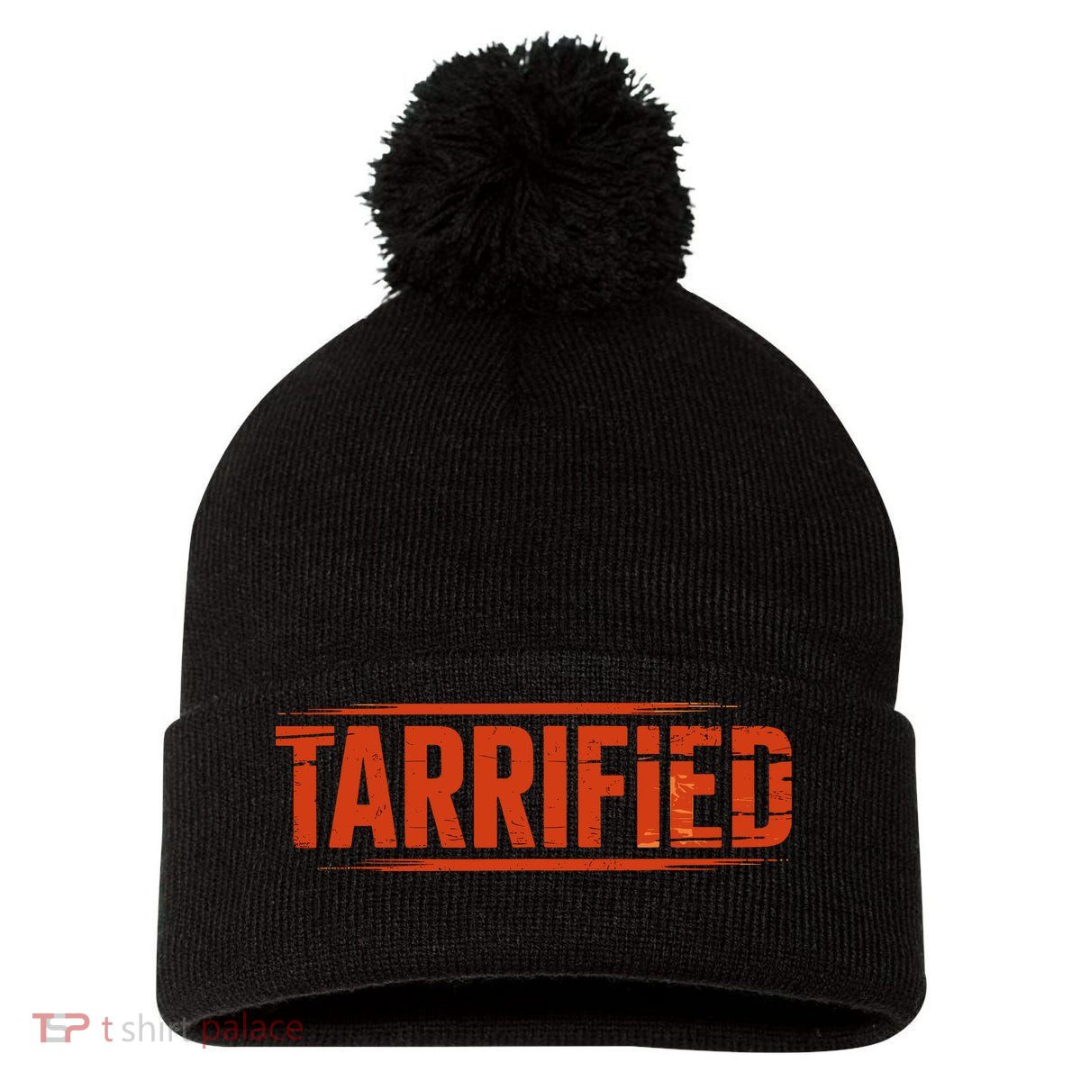 Tarrified Funny Political Pom Pom 12in Knit Beanie