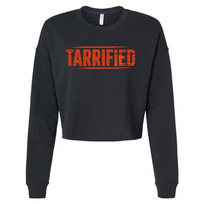 Tarrified Funny Political Cropped Pullover Crew