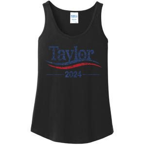 Taylor For President 2024 Bold Campaign Design Ladies Essential Tank