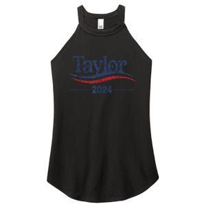 Taylor For President 2024 Bold Campaign Design Women's Perfect Tri Rocker Tank