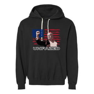 Trump For President 2024 Republican Election Rally Victory Garment-Dyed Fleece Hoodie