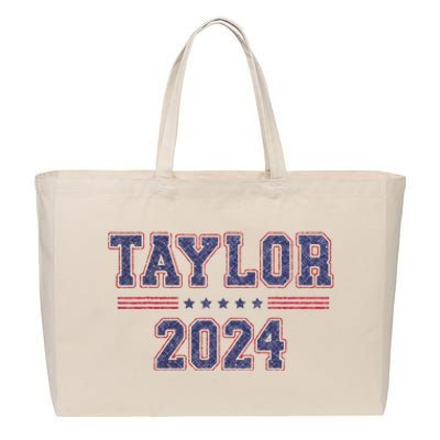 Taylor For President 2024 Cotton Canvas Jumbo Tote