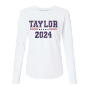 Taylor For President 2024 Womens Cotton Relaxed Long Sleeve T-Shirt