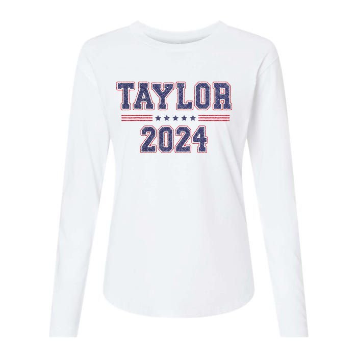 Taylor For President 2024 Womens Cotton Relaxed Long Sleeve T-Shirt