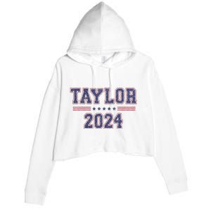 Taylor For President 2024 Crop Fleece Hoodie