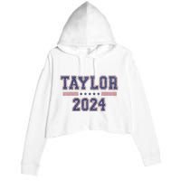 Taylor For President 2024 Crop Fleece Hoodie