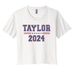 Taylor For President 2024 Women's Crop Top Tee