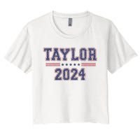 Taylor For President 2024 Women's Crop Top Tee