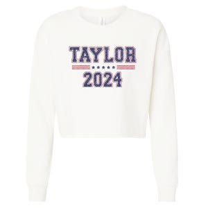 Taylor For President 2024 Cropped Pullover Crew