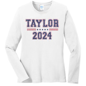 Taylor For President 2024 Ladies Long Sleeve Shirt