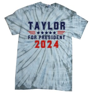 Taylor For President 2024 Bold Campaign Tie-Dye T-Shirt