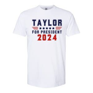 Taylor For President 2024 Bold Campaign Softstyle CVC T-Shirt