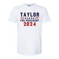 Taylor For President 2024 Bold Campaign Softstyle CVC T-Shirt