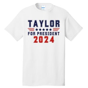 Taylor For President 2024 Bold Campaign Tall T-Shirt