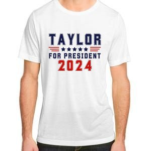 Taylor For President 2024 Bold Campaign Adult ChromaSoft Performance T-Shirt