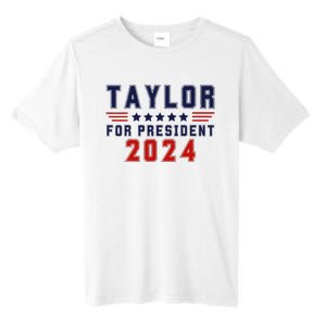 Taylor For President 2024 Bold Campaign Tall Fusion ChromaSoft Performance T-Shirt