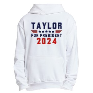 Taylor For President 2024 Bold Campaign Urban Pullover Hoodie