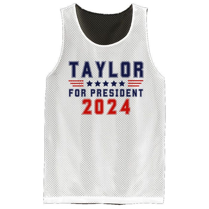 Taylor For President 2024 Bold Campaign Mesh Reversible Basketball Jersey Tank