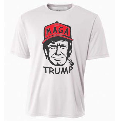 Trump For President 2024 Maga Trump Funny Vote Trump Cooling Performance Crew T-Shirt