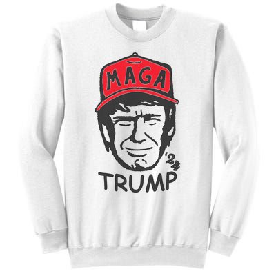 Trump For President 2024 Maga Trump Funny Vote Trump Sweatshirt