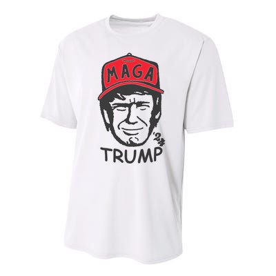 Trump For President 2024 Maga Trump Funny Vote Trump Performance Sprint T-Shirt