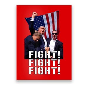 Trump Fist Pumped Fight Pray For Trump America Poster