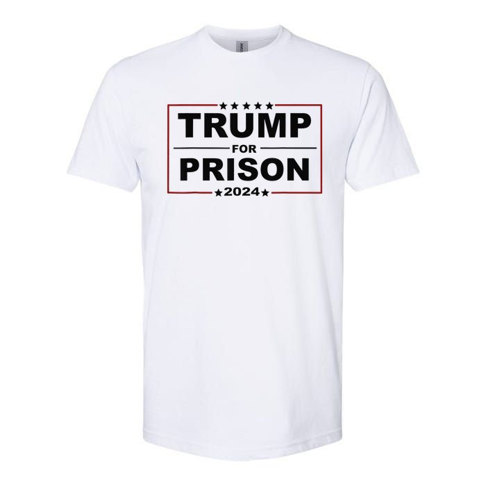 Trump For Prison 2024 Support Trump 4th Of July Softstyle CVC T-Shirt