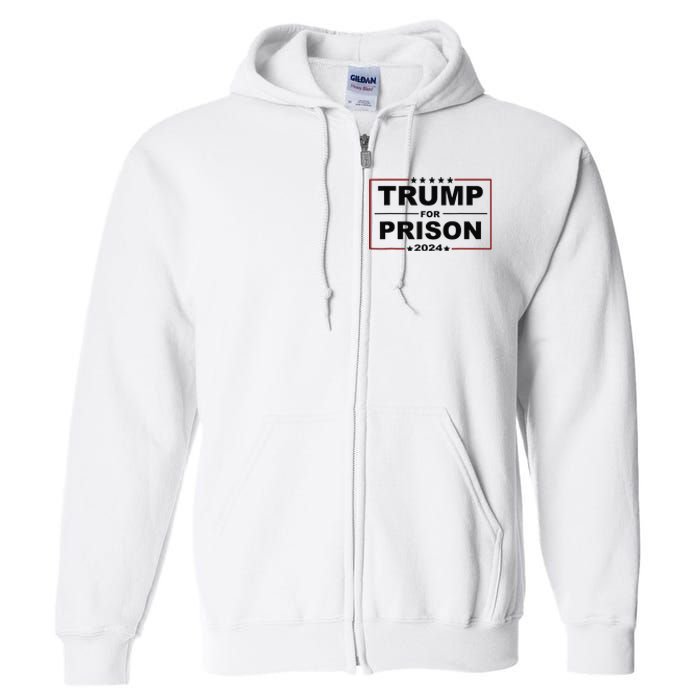 Trump For Prison 2024 Support Trump 4th Of July Full Zip Hoodie