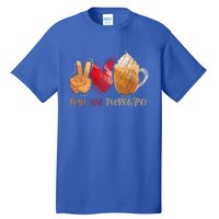 Thanksgiving Fall Peace Love Pumpkin Spice Tall T-Shirt