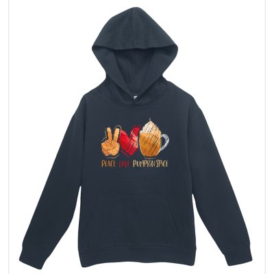 Thanksgiving Fall Peace Love Pumpkin Spice Urban Pullover Hoodie