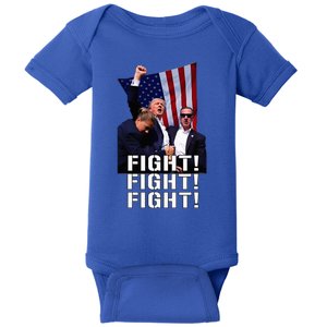 Trump Fist Pumped Fight Pray For Trump America Baby Bodysuit