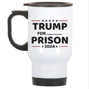 Trump For Prison 2024 Donald Trump Mugshot President Trump Stainless Steel Travel Mug