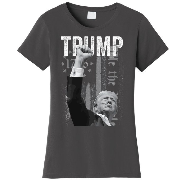 Trump Fist Pump 2024 Pennsylvania Rally Women's T-Shirt