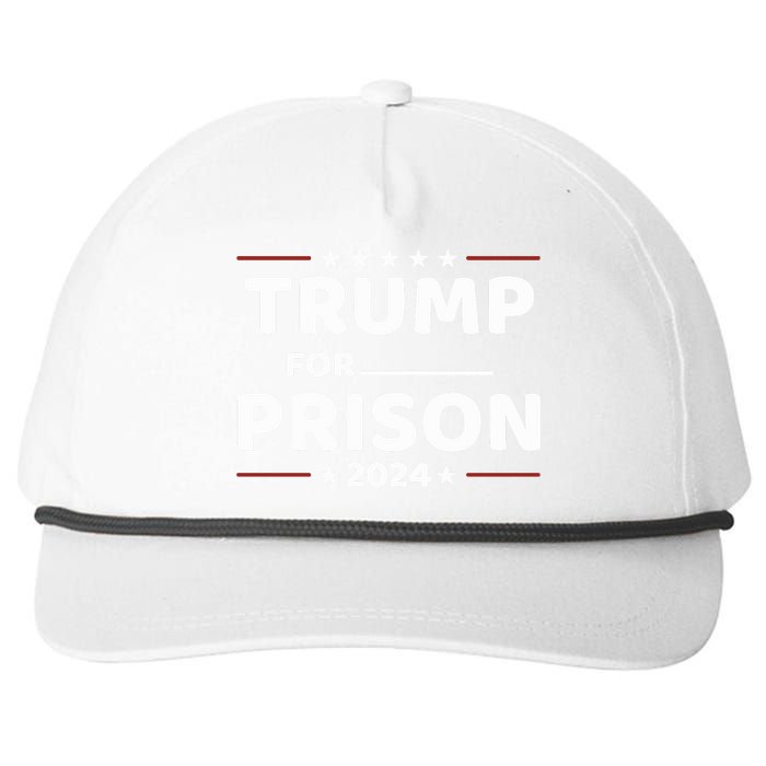 Trump For Prison 2024 Donald Trump Mugshot President Trump Snapback Five-Panel Rope Hat