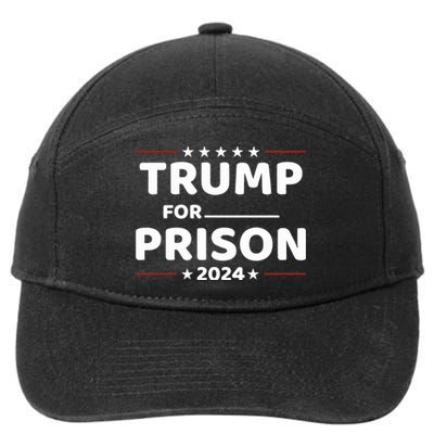 Trump For Prison 2024 Donald Trump Mugshot President Trump 7-Panel Snapback Hat