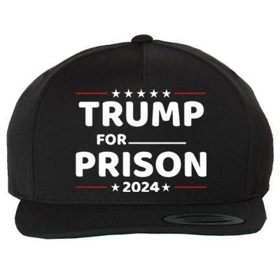 Trump For Prison 2024 Donald Trump Mugshot President Trump Wool Snapback Cap