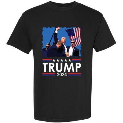 Trump Fist Pump Shot At Trump 2024 Trump Survives Rally Garment-Dyed Heavyweight T-Shirt