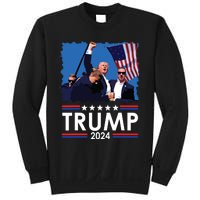 Trump Fist Pump Shot At Trump 2024 Trump Survives Rally Sweatshirt