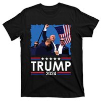 Trump Fist Pump Shot At Trump 2024 Trump Survives Rally T-Shirt