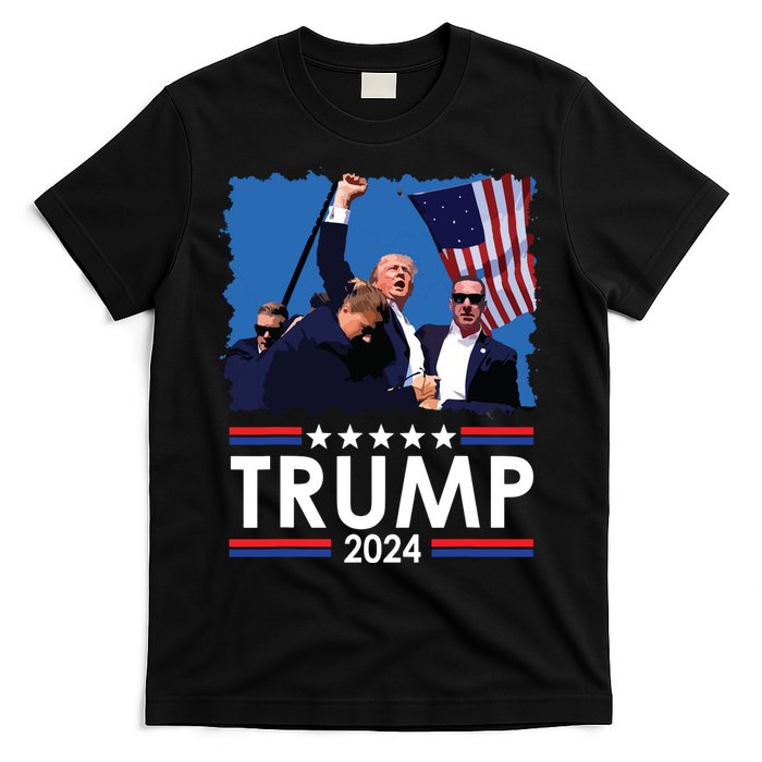 Trump Fist Pump Shot At Trump 2024 Trump Survives Rally T-Shirt