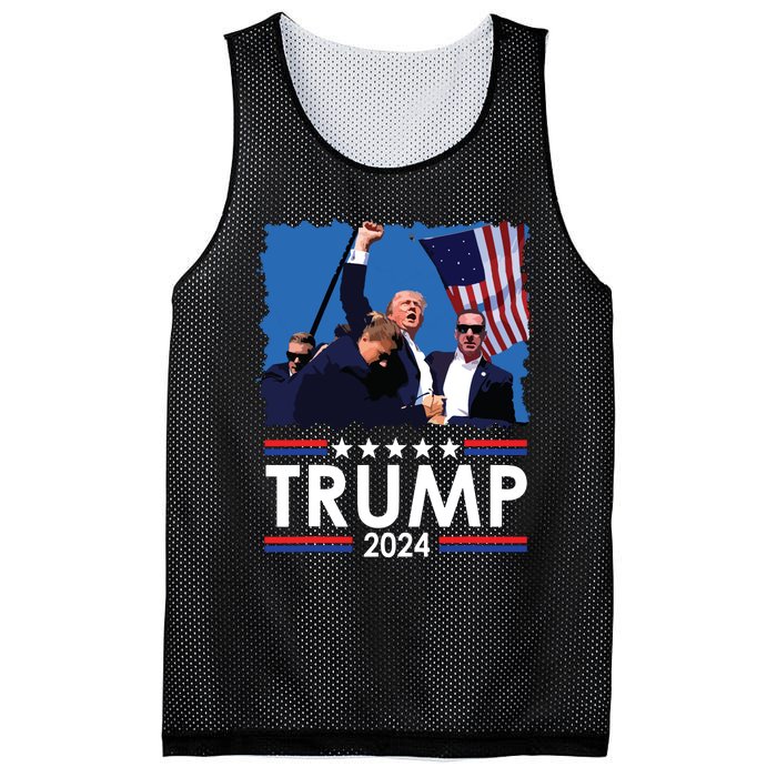 Trump Fist Pump Shot At Trump 2024 Trump Survives Rally Mesh Reversible Basketball Jersey Tank