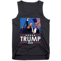 Trump Fist Pump Shot At Trump 2024 Trump Survives Rally Tank Top