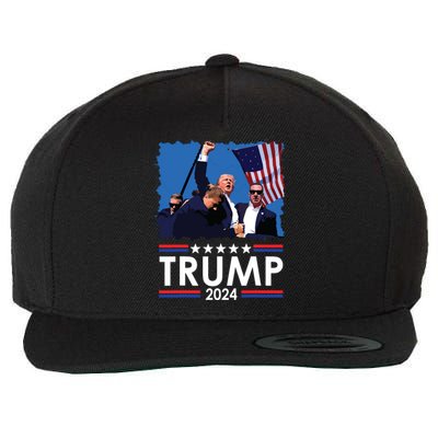 Trump Fist Pump Shot At Trump 2024 Trump Survives Rally Wool Snapback Cap