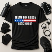 Trump For Prison Lock Him Up Cooling Performance Crew T-Shirt