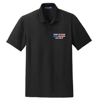 Trump For Prison Lock Him Up Dry Zone Grid Polo