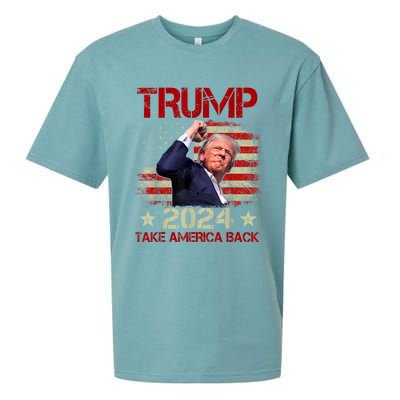 Trump Fist Pump Shot At Trump 2024 Trump Survives Rally Sueded Cloud Jersey T-Shirt